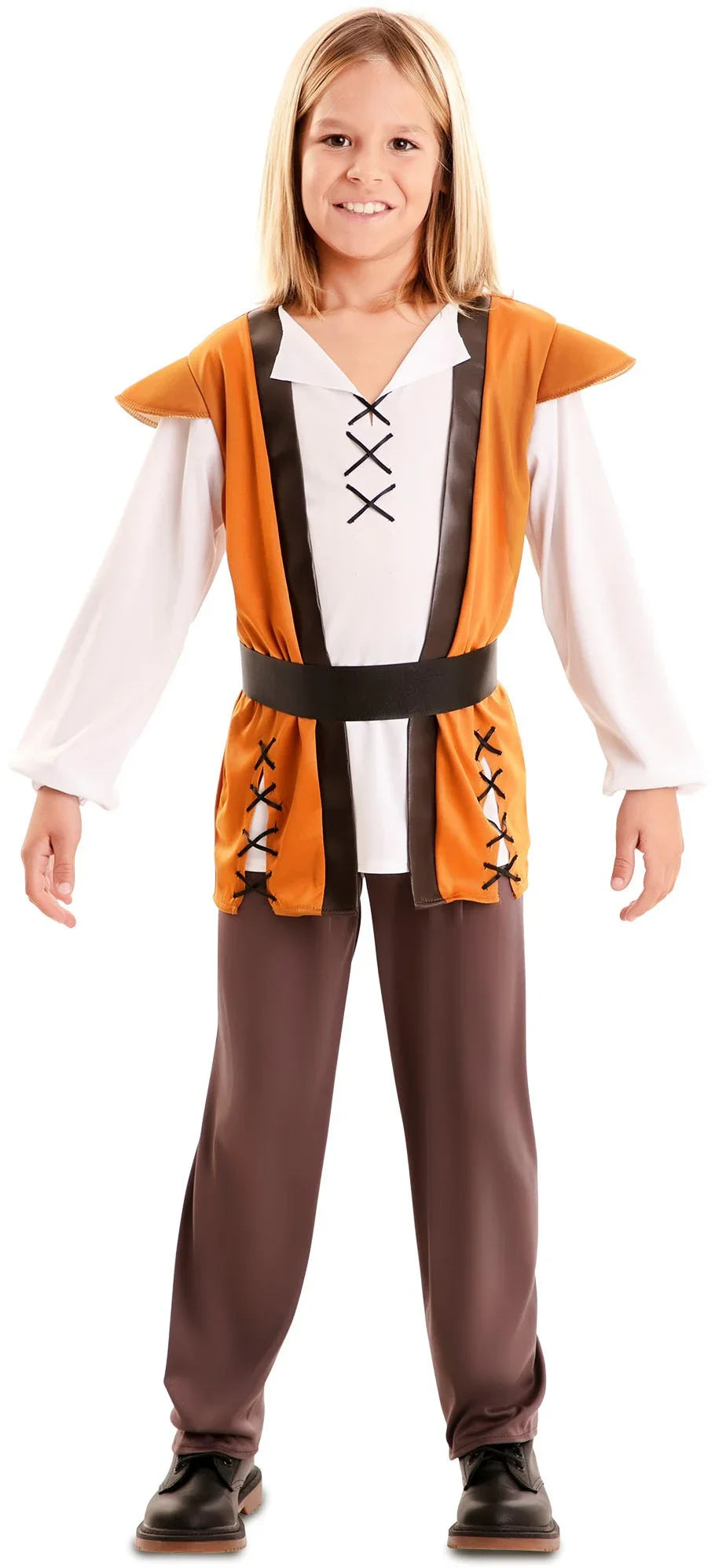 Disfraz de Mesonero Medieval Marrón para Niño Medieval Infantiles EuroCarnavales